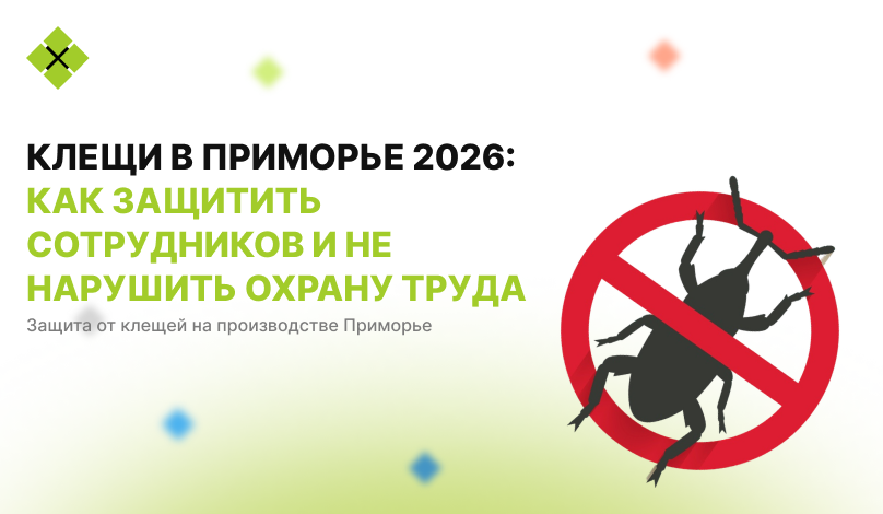 Клещи в Приморье 2026: как защитить сотрудников и не нарушить охрану труда